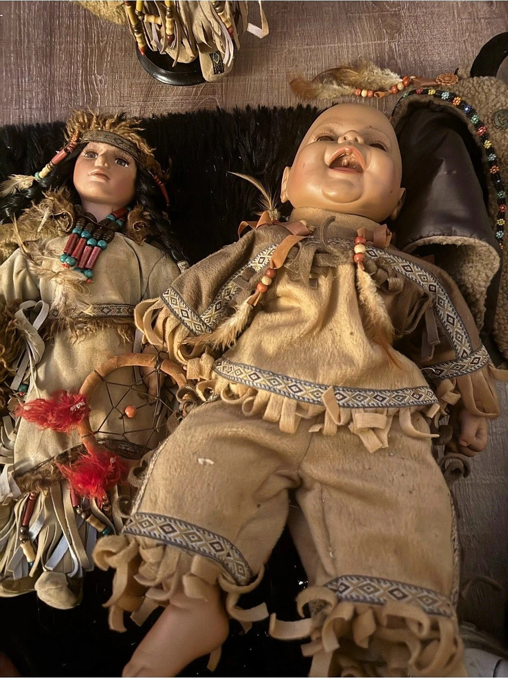 Native-Inspired Decorative Dolls Figurines